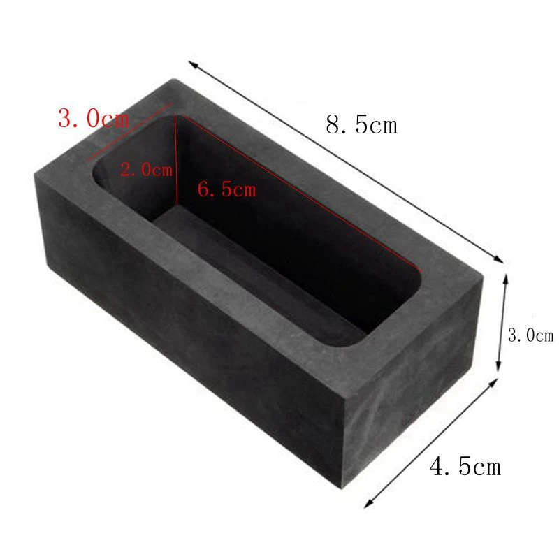 Золото большой графит слиток формы плавления литья рафинирования лом бар тигель