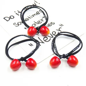 10 шт.лот Новинка вишневые эластичные повязки для волос для девочек богемная повязка на голову резинка корейские модные детские аксессуары для волос для женщин