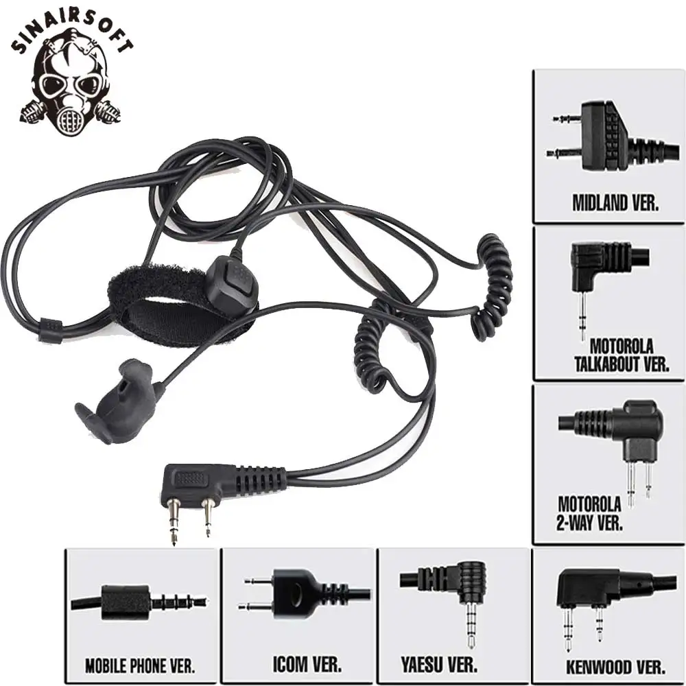 

Z-tactical Bone Conduction Headset With Finger With Silicone Rubber PTT Z010