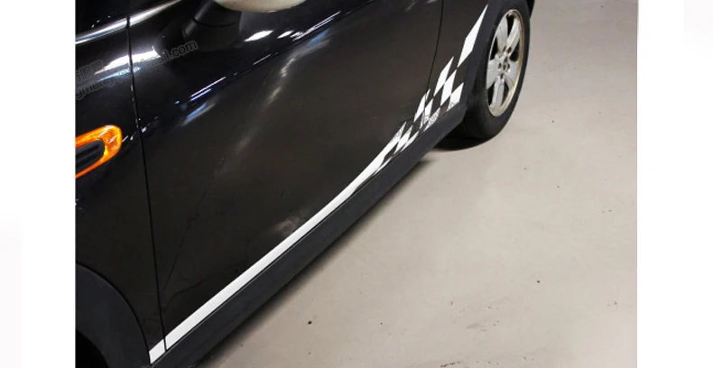 Рокер панель декоративная наклейка на стену шахматная доска для Mini Cooper clubman countryman