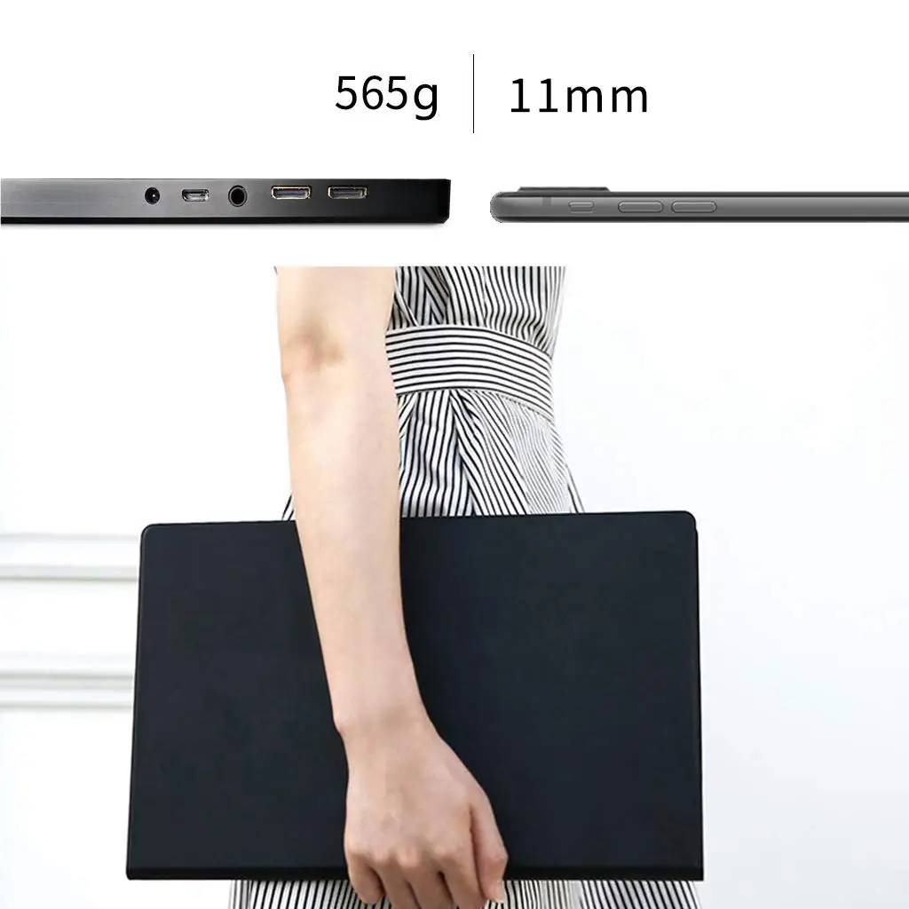 11 6 &quotметаллический корпус с ЧПУ дисплей 1080P Портативный игровой монитор 2Mini HDMI USB