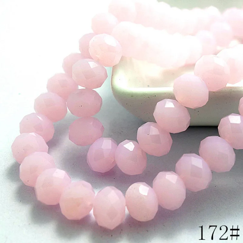 Wholesale 40pcs Crystal Glass Rondelle Faceted Loose Spacer Beads DIY 8x6mm | Украшения и аксессуары