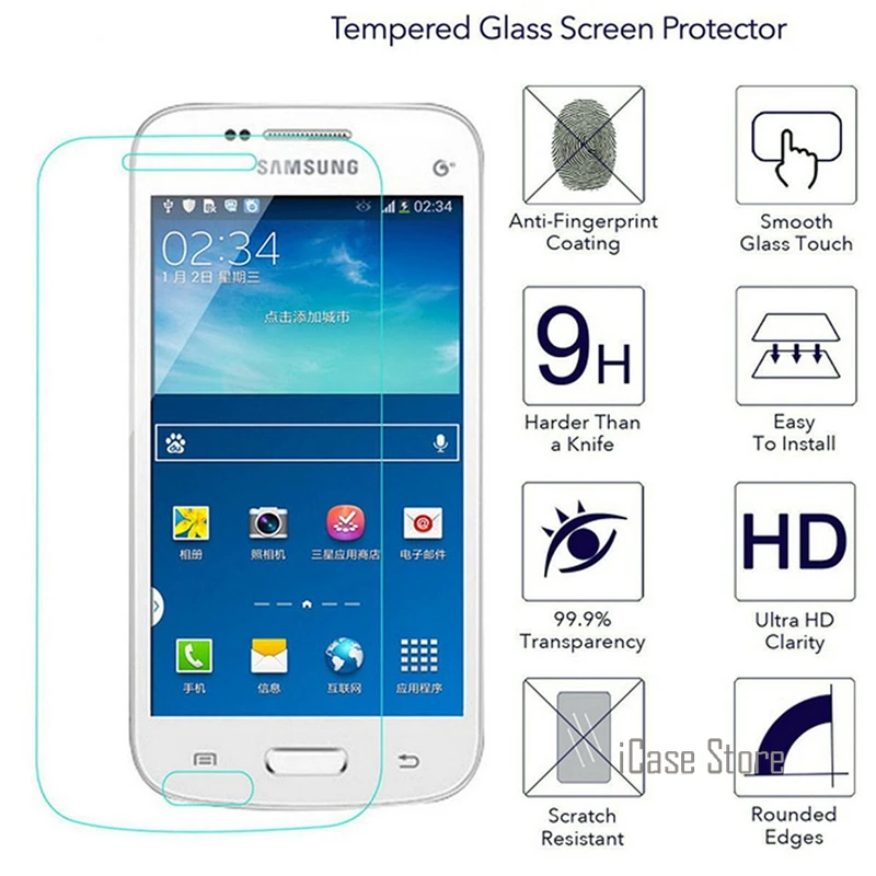 Закаленное Стекло Экран протектор для samsung Galaxy Core Plus G3500 Trend 3 G3502 Star Advance G350E 2