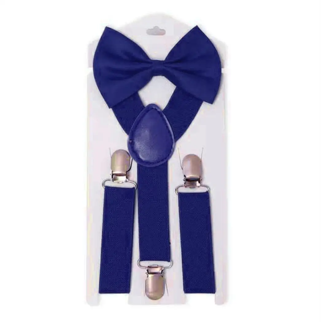 Детский Эластичный y-образный ремень унисекс с регулируемым бантом для