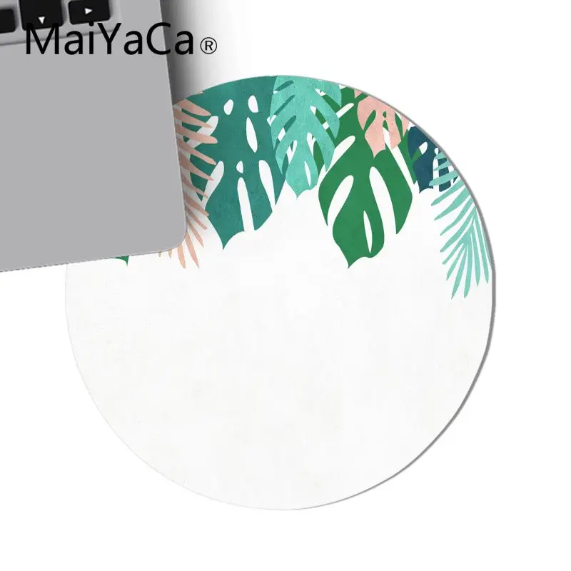 Новый дизайн MaiYaCa клавиатура с узором зеленых листьев коврик для стола