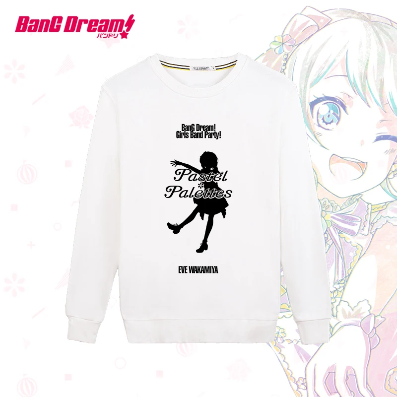Горячая ТВ Aanimation Bang Dream! Poppin'Party Roselia юбка с длинными рукавами рубашки летние o-образная юбка повседневные футболки, топы