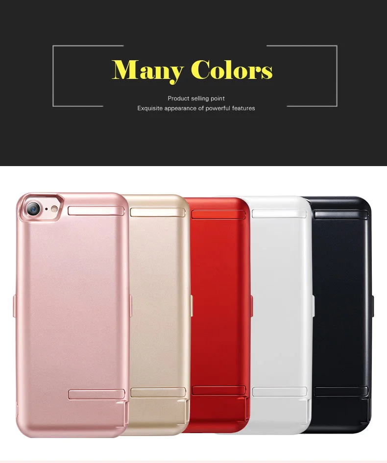 Во всех 10000 мАч Батарея чехол для iPhone 7 Plus 6S плюс Мощность 6 plus двойной стента