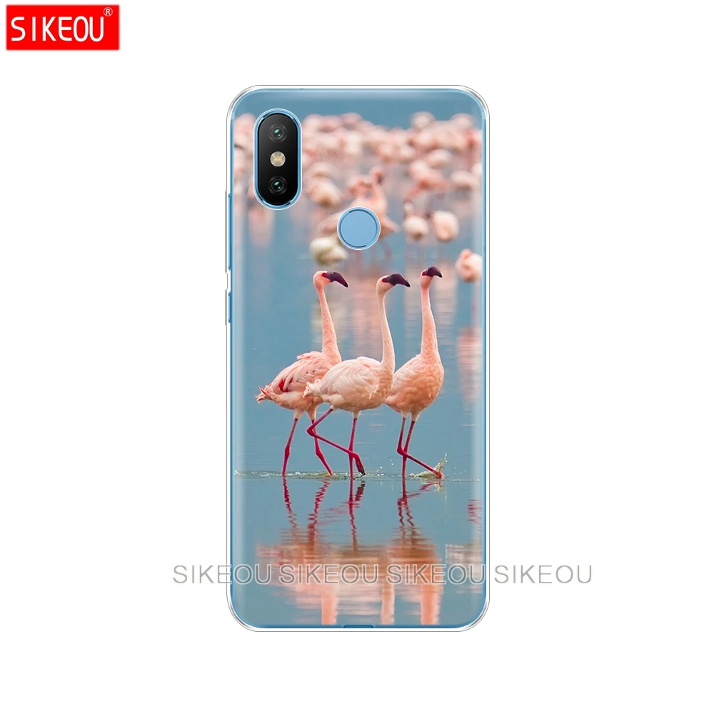 Силиконовый чехол для Xiaomi Mi 8 8SE A1 A2 5 5S 5X6 Mi5 MI6 NOTE 3 MAX Mix 2 2S красивый фламинго|Бамперы|