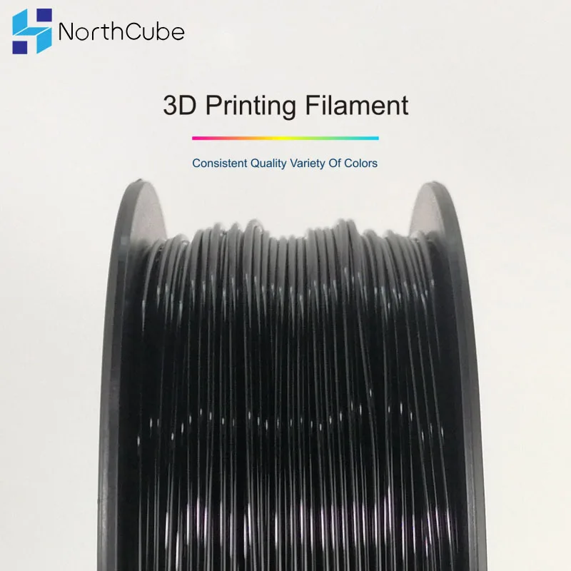 Нить для 3D печати, Гибкая нить из ТПУ, гибкий пластик для 3d принтера, 1,75 мм, 1 кг, материалы для 3D печати, черный цвет