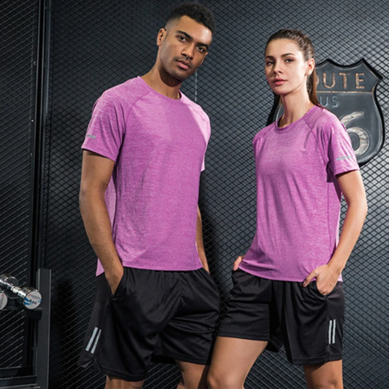Брендовая мужская спортивная рубашка футболки для бега женщин спортивный костюм