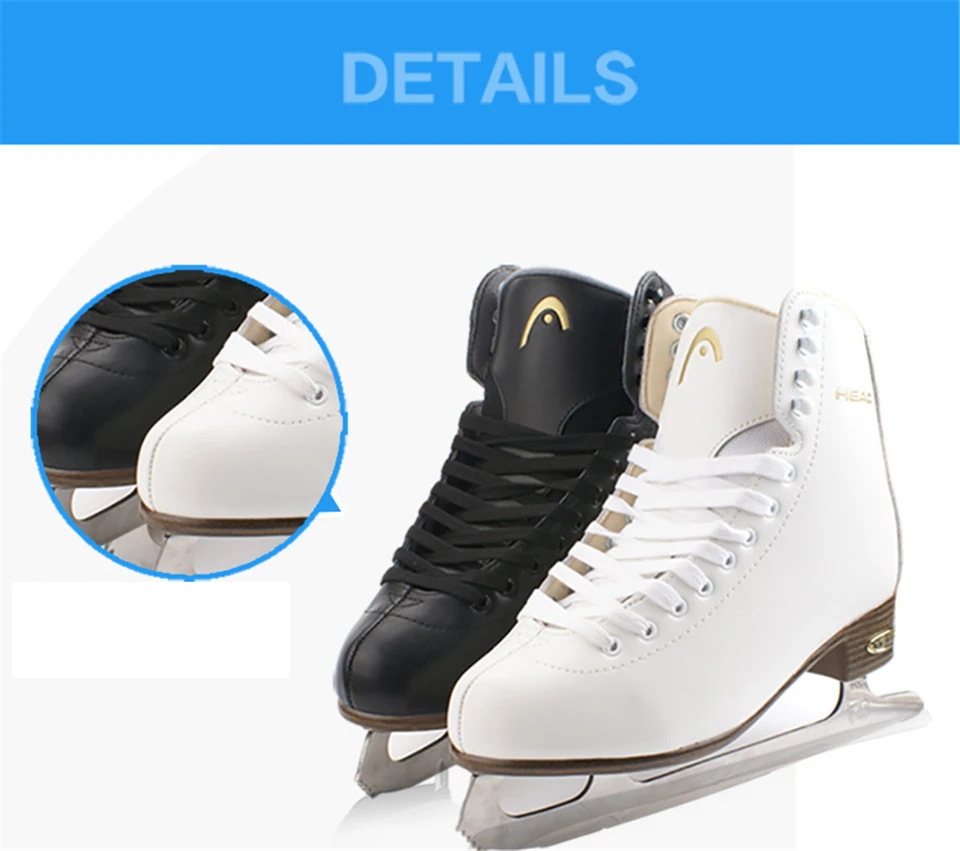 Adult Child Ice Skate Tricks Shoes Leather Ice Blade Skates Professional Flower Knife Ice Hockey Knife Real Ice Skating ID16