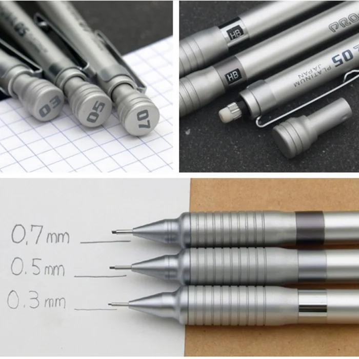 PLATINUM PRO-USE механические карандаши MSD-1000 0,3 мм 0,5 мм 0,7 мм 1 шт./партия