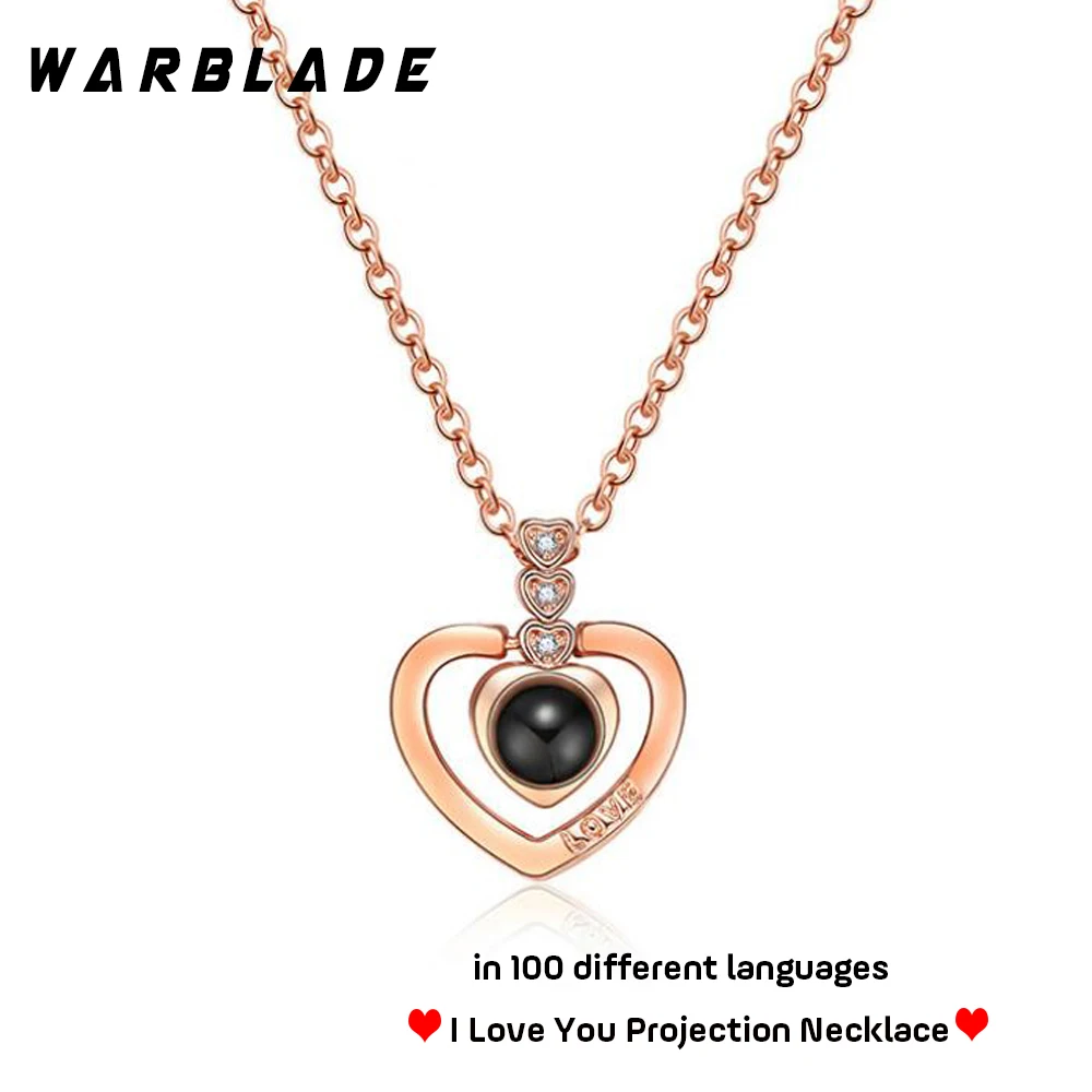 Ожерелье с надписью I Love You Initial 100 языковых подарков для женщин друзей ювелирные