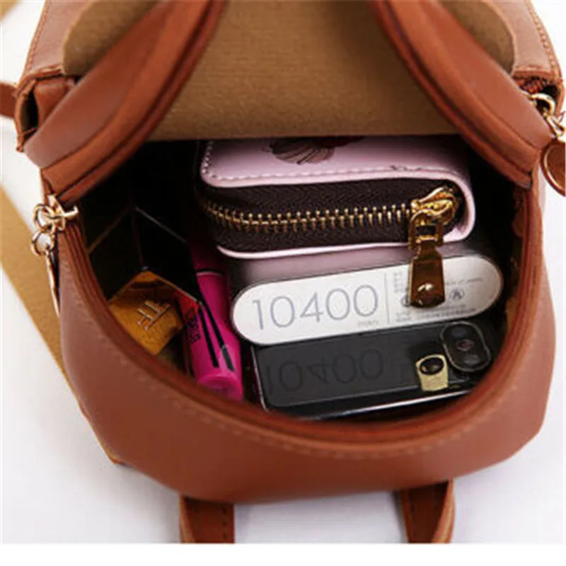 Женский модный милый маленький рюкзак из искусственной кожи портативный