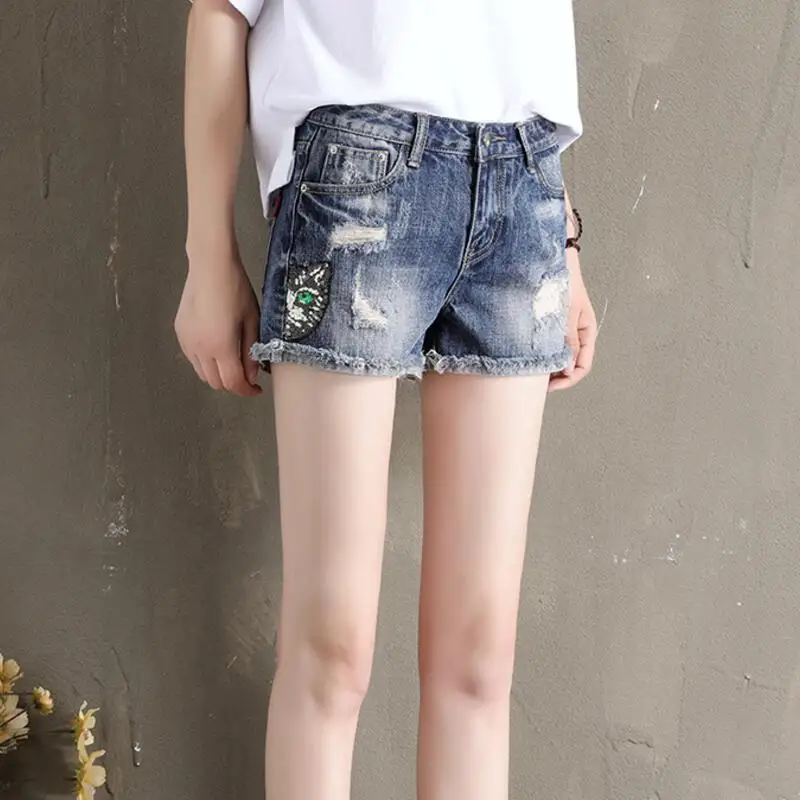 Шикарные джинсы новые летние Корейская версия свободные элегантные модные