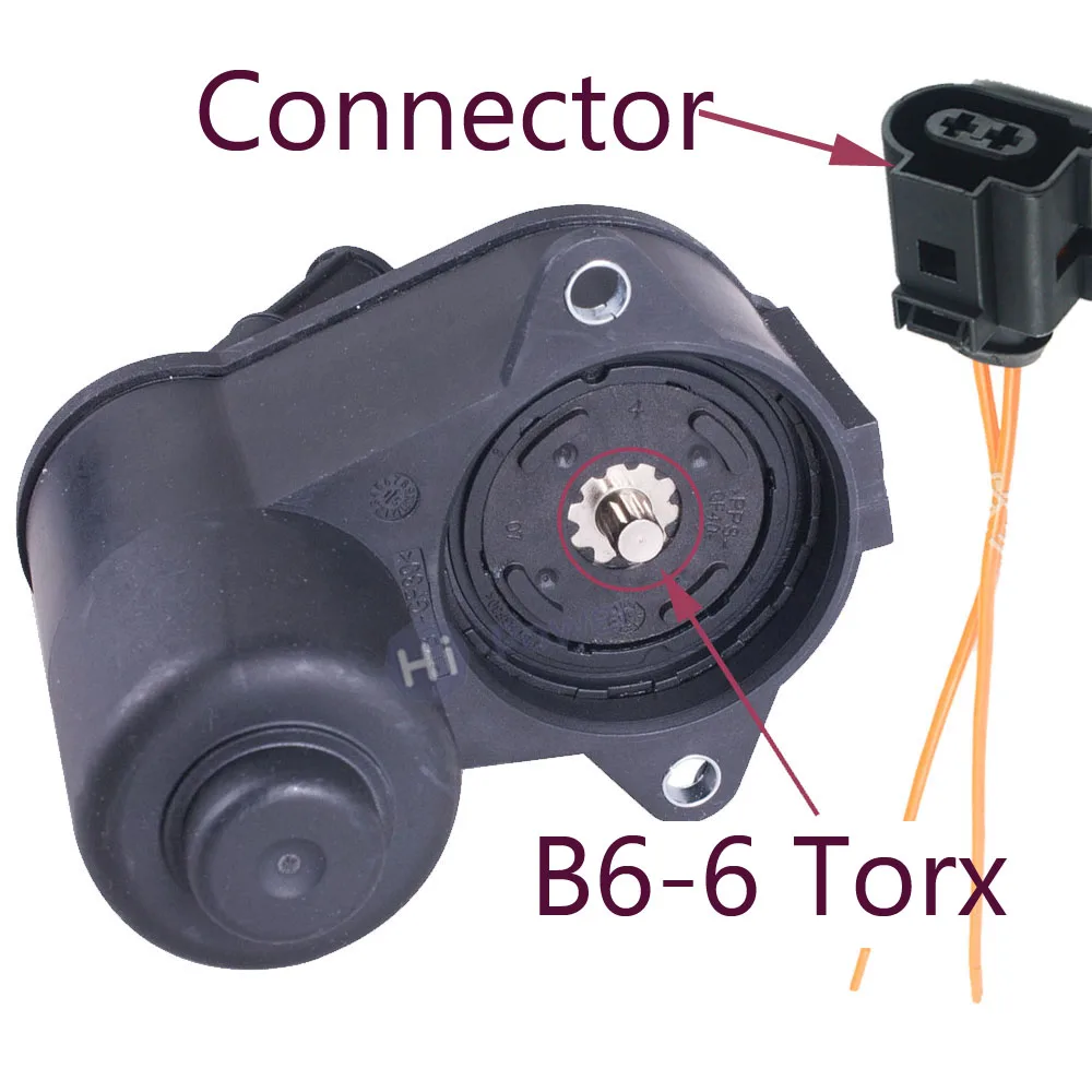 6 Toxr Connector 6/12 Torx 3C0998281A 3C0998281B задний суппорт стояночный тормоз Серводвигатель для Passat B6 CC Tiguan Audi 3C0998281 32330208 - Цвет: 6 Toxr Connector