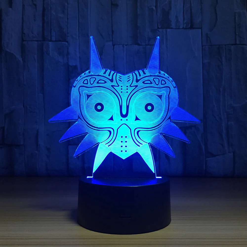 

USB Creative Owl 3D Night Light Lighting 7 Color Change Touch LED Table Desk Lamp Fashion Veilleuse Atmosphere lamp