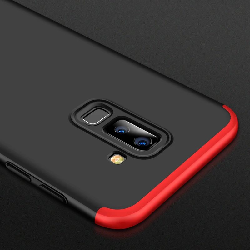 GKK Case for SAMSUNG A6 PLUS 360 Full protection Anti-shock waterproof Hard PC 3 In 1 Design case Samsung Plus Cover | Мобильные
