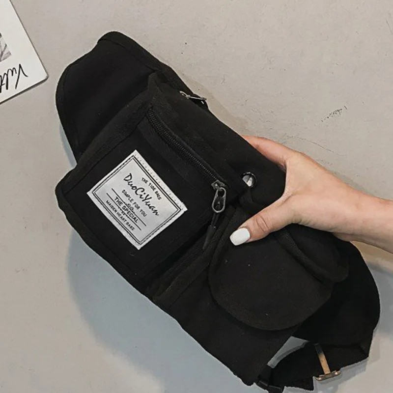 Black Waist bag Новая поясная сумка унисекс, нагрудная сумка для отдыха, сумки с бананами, хип-хоп посылка, уличная спортивная модная поясная сумка через плечо - Цвет: Black Waist bag