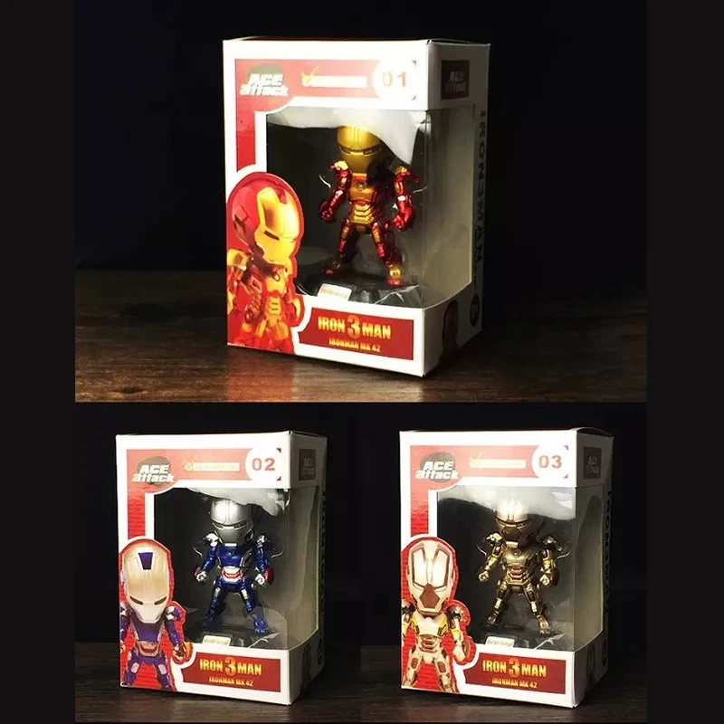 XCZJ Marvel MK42 Железный человек горящими глазами фигурки игрушка в подарок для детей |