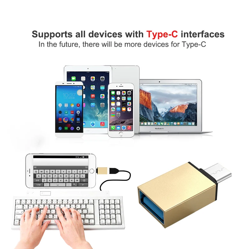 USB 3.0 Type C OTG адаптер для кабеля переходник Xiaomi Mi5 Mi6 Huawei Samsung мыши клавиатуры флеш