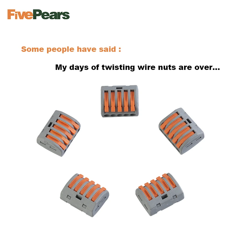 Универсальный компактный провод коннектор проводки клеммный блок с рычагом 10 шт.