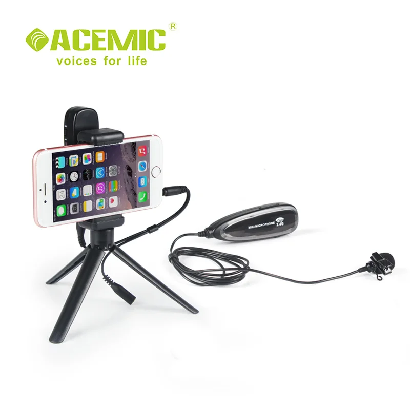 Портативный Компактный петличный микрофон для iPhone камеры прямой