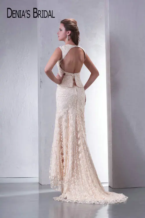 Реальные фотографии оригинальные кружевные вечерние платья-русалки с высоким