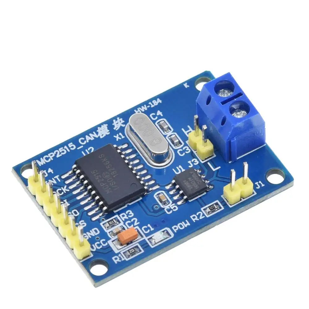 Шэньян 1 шт. MCP2515 подключению CAN шины зарядная Модульная плата TJA1050 приемник SPI для