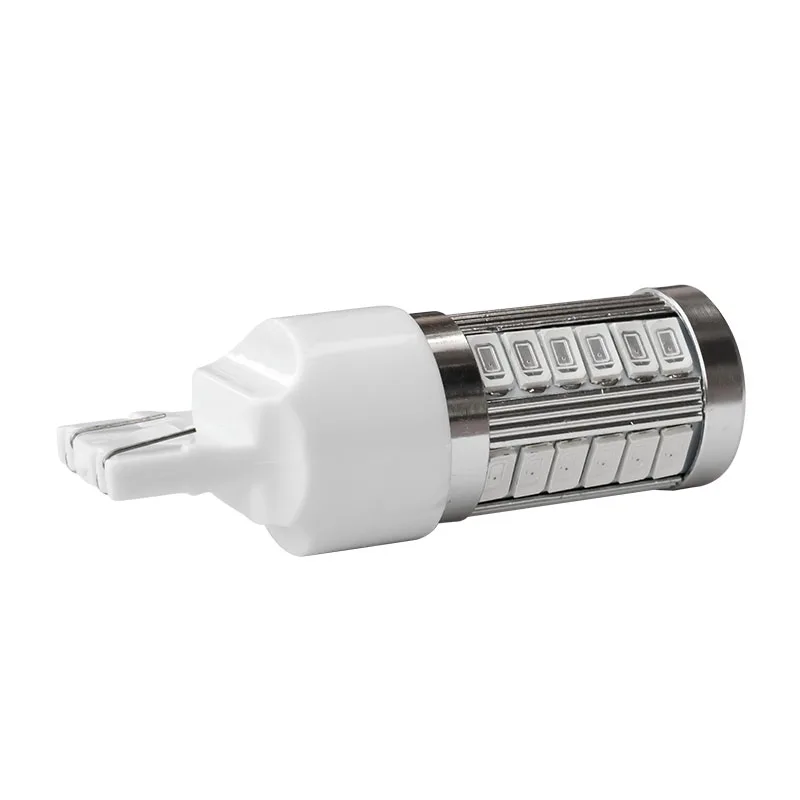 1 шт. T20 7443 W21/5 W 33 SMD 5630 Светодиодный задний стоп-сигнал для автомобиля задние фонари 33SMD 5730 светодиодный Авто поворотники лампы желтый красный белый