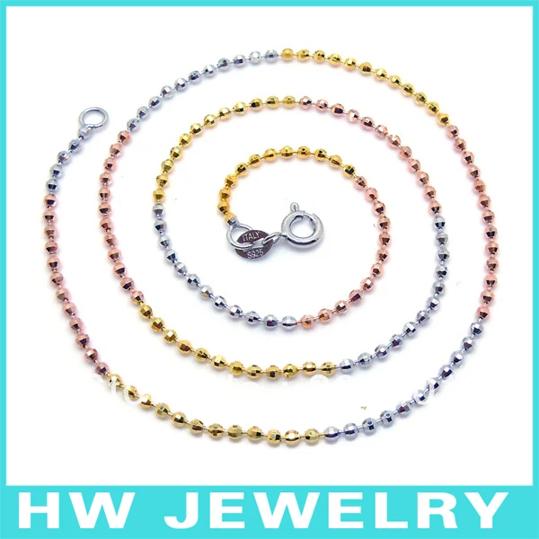 925 цепь из серебряных шариков|silver ball chain|ball chain925 silver chain |
