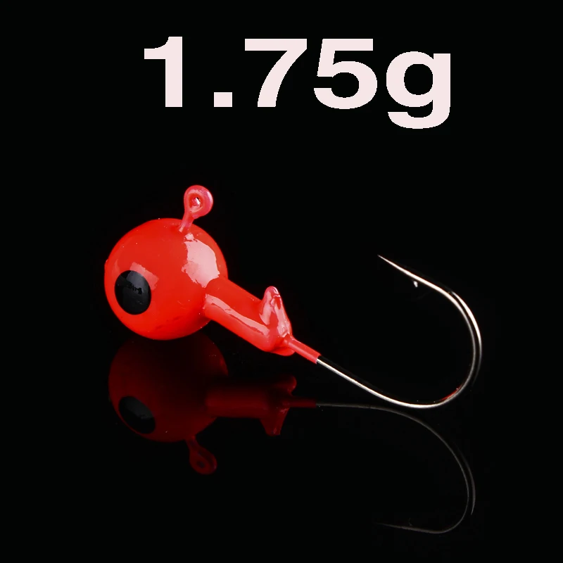 Red Рыболовные крючки Hennoy, 5 шт./партия, 1,75 г, 2,5 г, 3,5 г, 5 г, 7 г, 10 г, 12 г, 14 г, светящиеся в темноте, свинцовые крючки - Цвет: Red