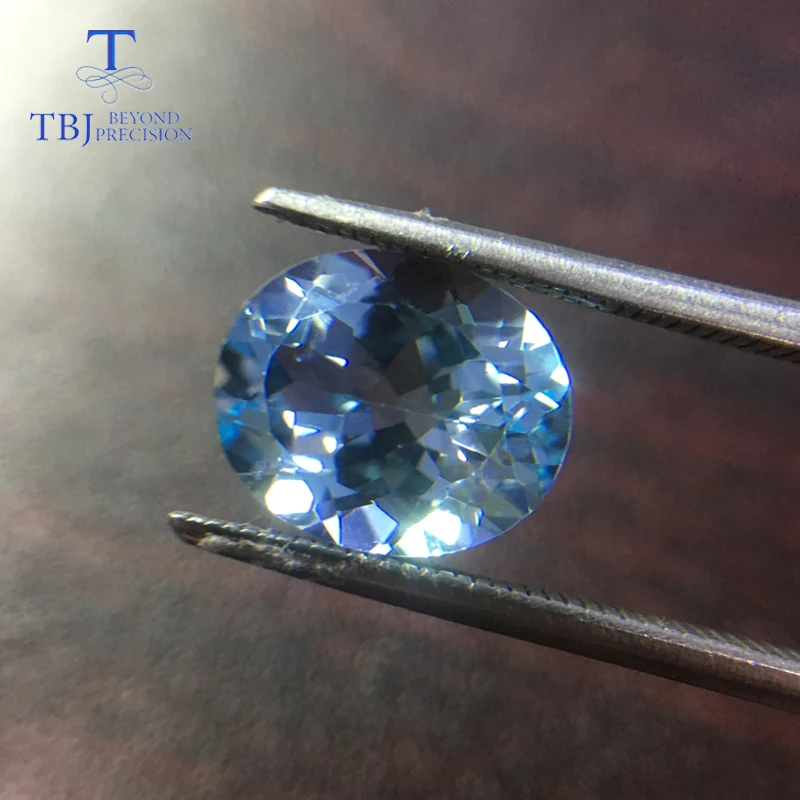 Tbj натуральный Небесно Голубой топаз Овальной Огранки 10*12 мм прибл. 5.85ct свободный