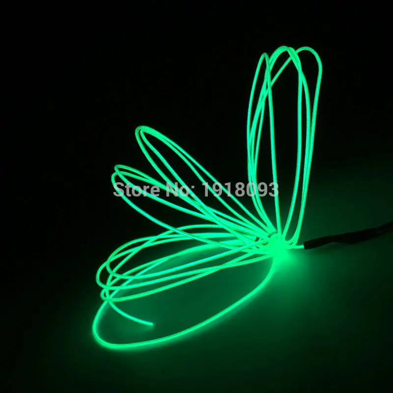 Green 5 метров DC-5V USB гибкая EL проволока изолента Светодиодная лента Водонепроницаемый Неон светящиеся игрушки с одеждой украшения автомобиля - Испускаемый цвет: Green