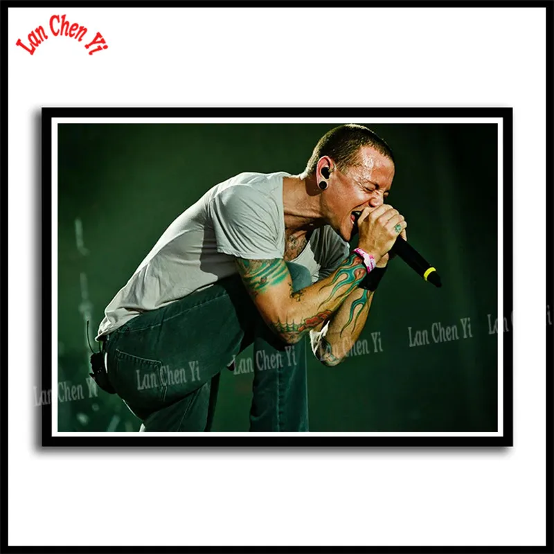 Linkin park Рок-Группа с белым покрытием бумажные плакаты Европейская и американская музыка звезда декоративная живопись кафе бар плакаты