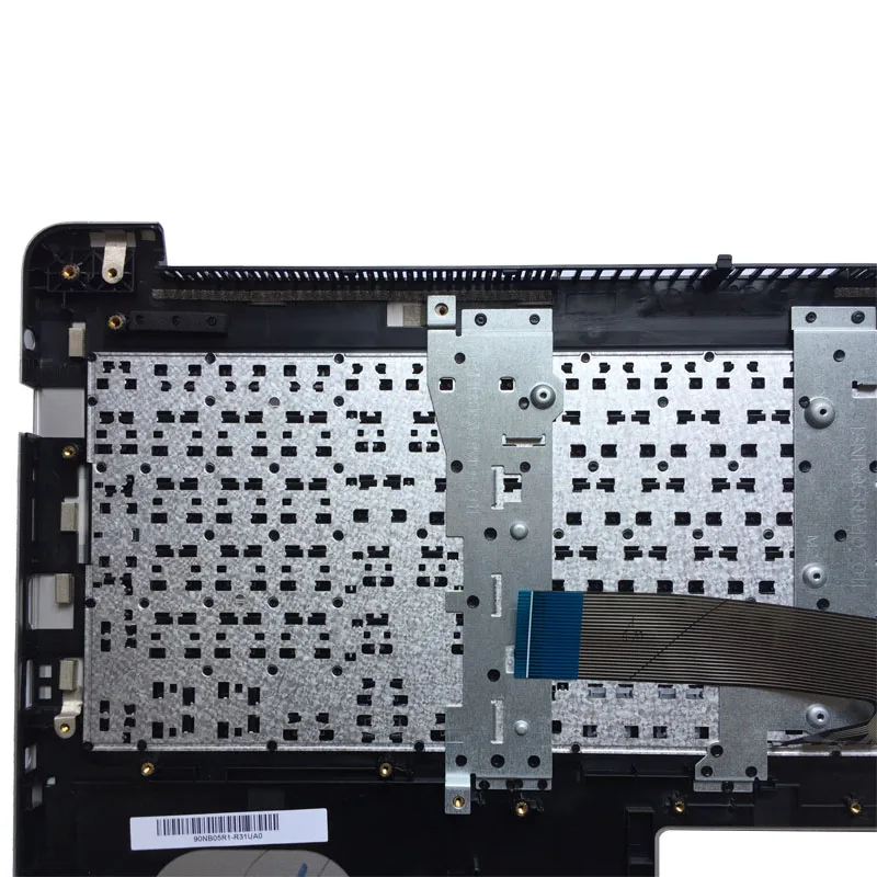 Русская клавиатура для ноутбука ASUS TP500 TP500L TP500LA TP500LB TP500LN серебристая с подставкой