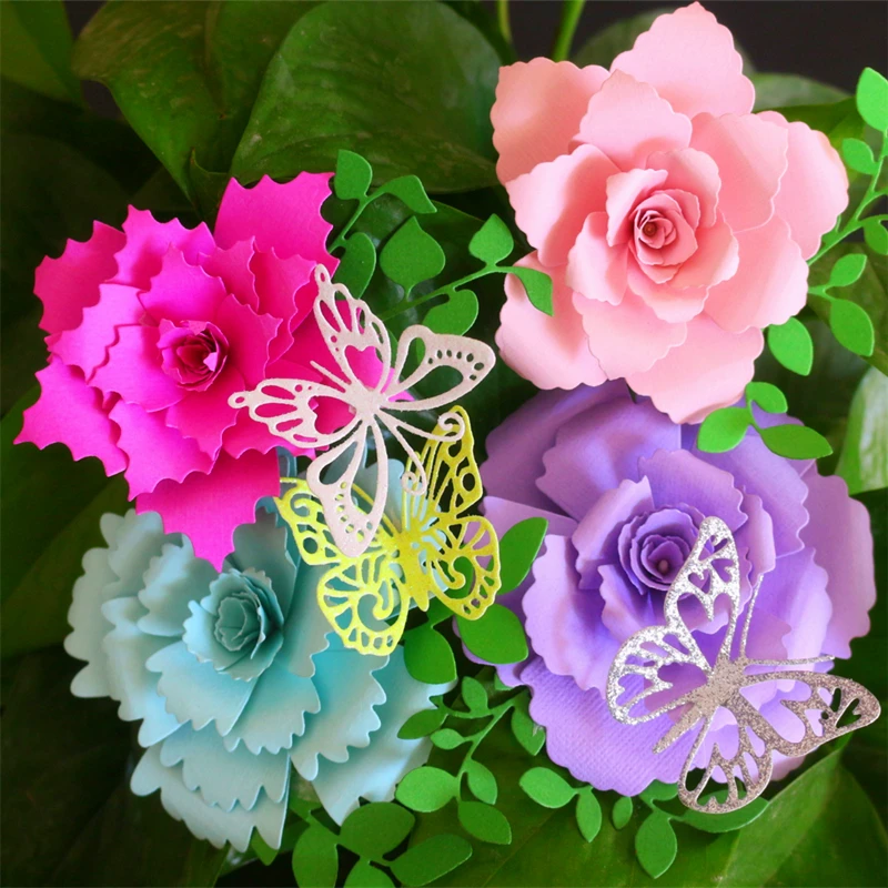 SCD1123 Цветочные металлические режущие штампы для трафареты скрапбукинга карточки