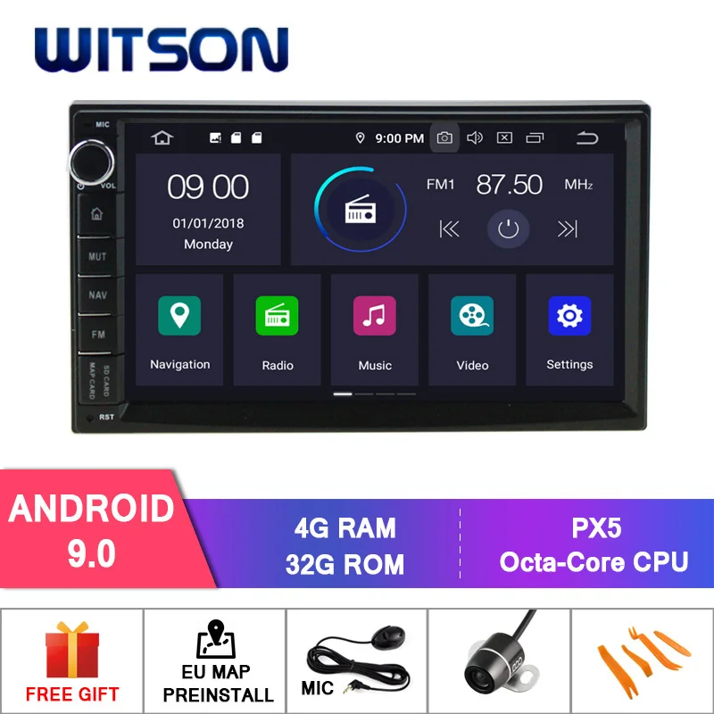 WITSON Android 9,0 Восьмиядерный(восемь ядер) большой экран для NISSAN QASHQAI/PALADIN(без DVD погрузчика) 4 Гб ram 32 Гб rom ips сенсорный экран