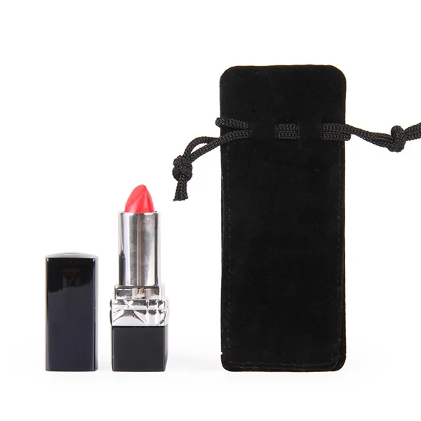 

Retail 4 Sizes Black/Brown/Blue Double Sided Flannel Drawstring Velvet Pouch For Pen Lipstick Bag Christmas Gift Packaging Bags