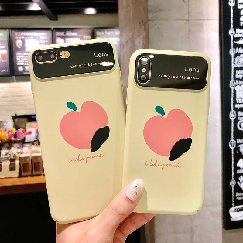 POBLU для iphone X модный мультяшный фруктовый оранжевый персиковый чехол телефона