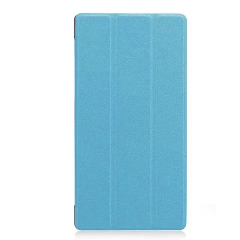 blue Чехол КРЫШКА ДЛЯ lenovo Tab 3 7 Essential 7,0/710F TB3-710F TB3-710i TB3 710 Tab3 планшетный чехол из искусственной кожи чехол+ Защитная пленка на экран+ подставка для ручек - Цвет: blue