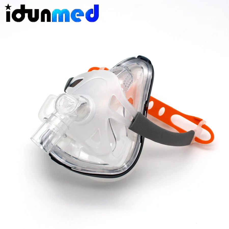 BMC CPAP полная маска для лица без лба с регулируемым головным убором принадлежности для апноэ сна анти храп дыхательные аксессуары