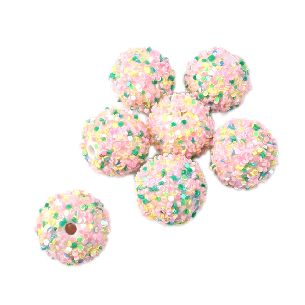 David accessories 15x15 мм блестки Круглые бусины для ювелирных изделий, 5 штук, сделай сам, бижутерия для декорирования делая вечерние события, 10Yc6883