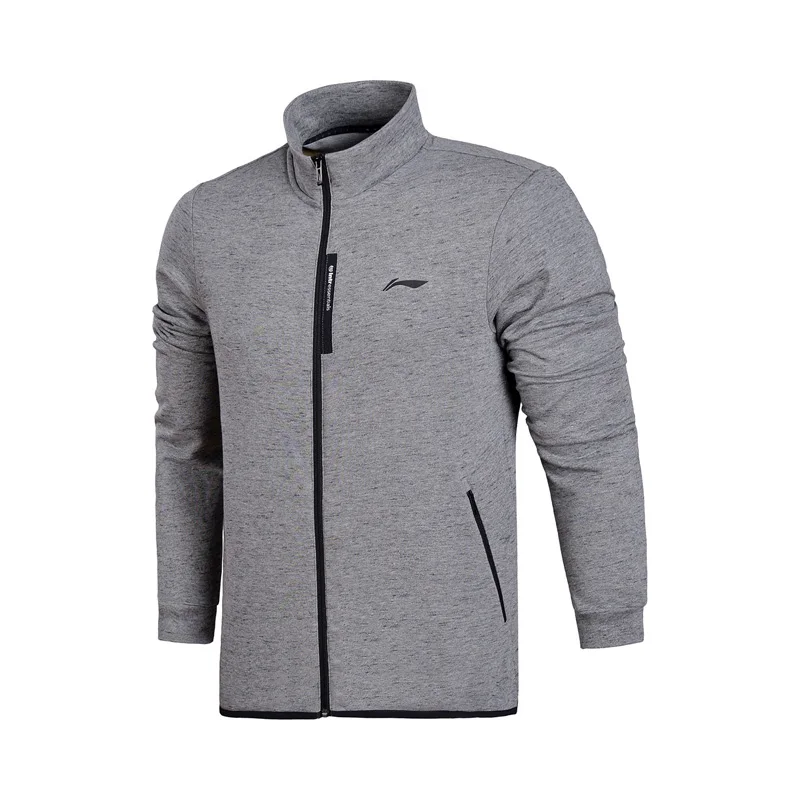 Li Ning мужчины ФЗ вязаный Топ спортивный свитер Slim Fit комфорт Кофты для фитнеса