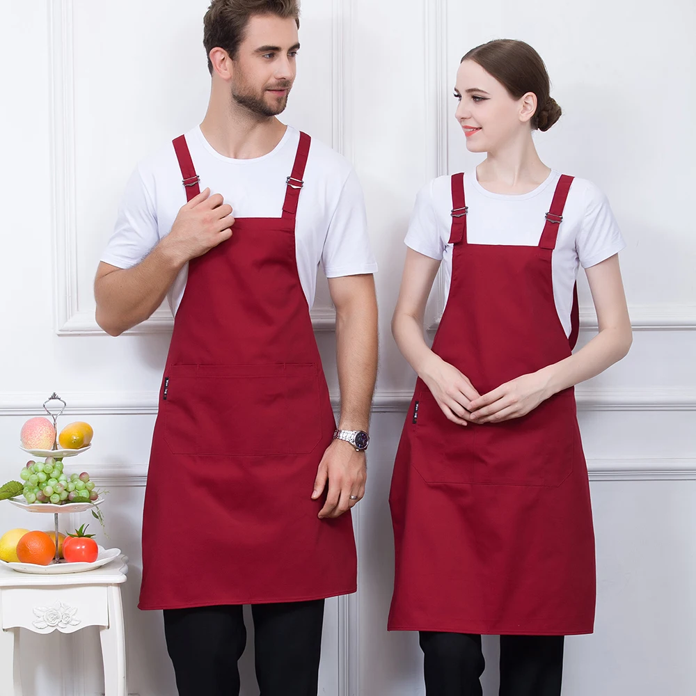 7 цветов унисекс Регулируемый ремень с пряжкой без рукавов Карманный шеф повар