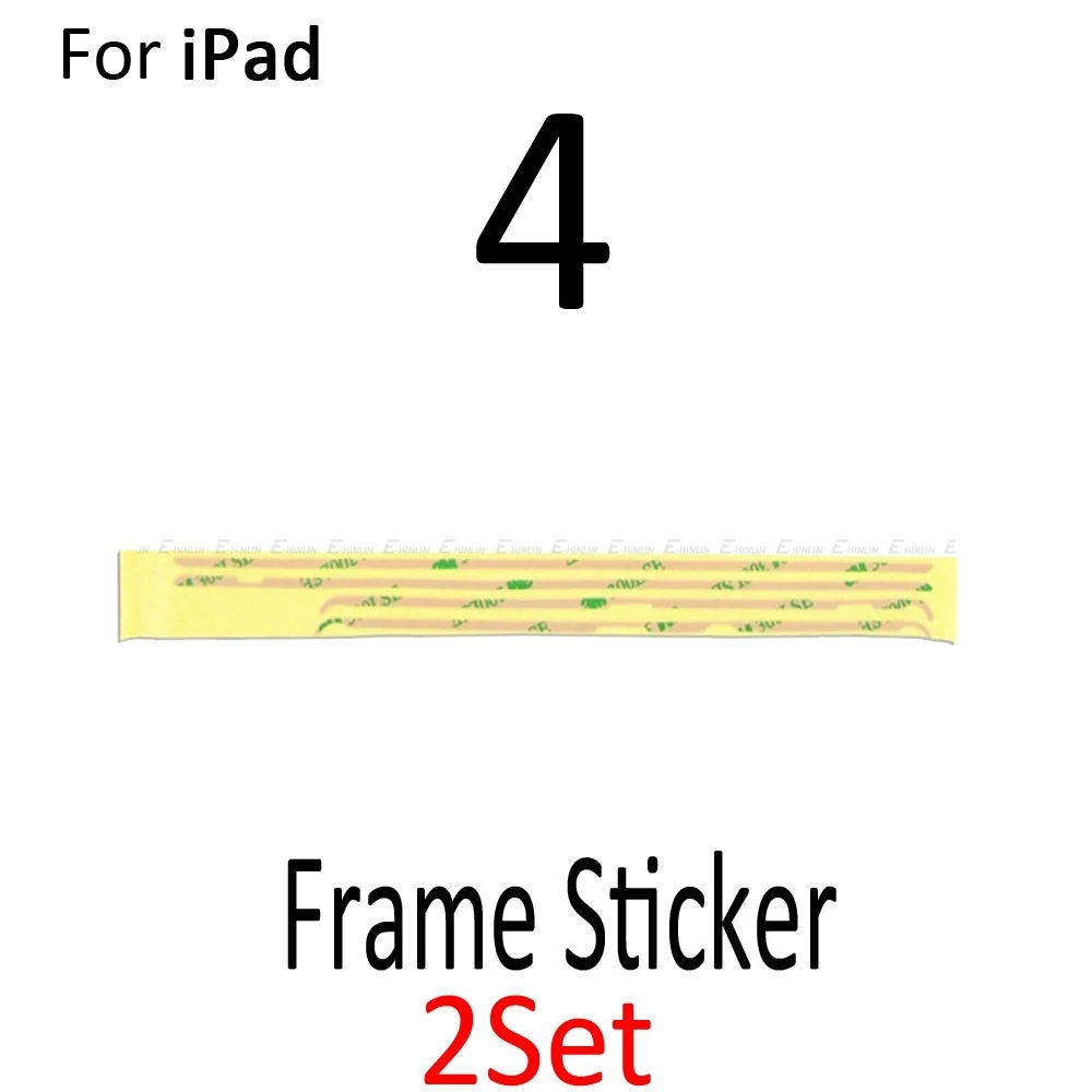 Frame For iPad 4 2 компл./лот, новинка, 3m, клей, средняя рамка, клейкая наклейка для iPad Air 2 Mini 1 2 3 4, сенсорный экран, дигитайзер, лента - Цвет: Frame For iPad 4