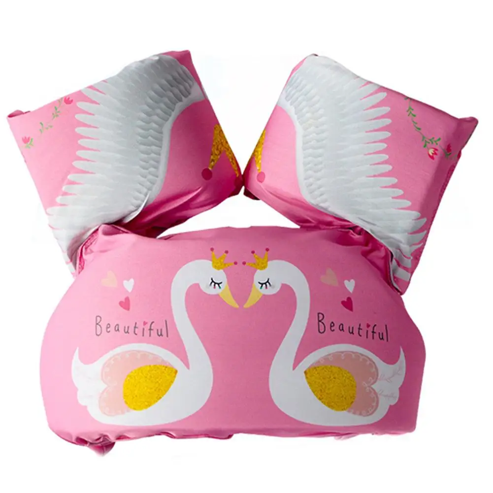 Детская одежда для плавания, детский плавательный круг, куртка для плавания с рисунком, спасательный жилет, защитные жилеты, плавательные нарукавники, аксессуары для бассейна