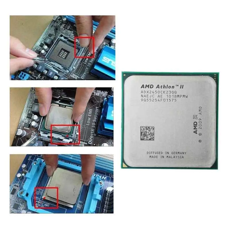 Процессор Amd Athlon Ii X2 245 (2 9 ГГц/2 м/2000 ГГц) сокет Am3 Am2 + бесплатная доставка 938 Pin есть