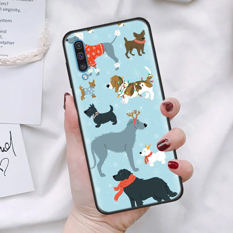 Черный мягкий силиконовый чехол Обложка для samsung Galaxy A7 A70 A50 A40 A30 A20 A10 A8 A9 A6 плюс A20E A6+ A8+ Собака Такса
