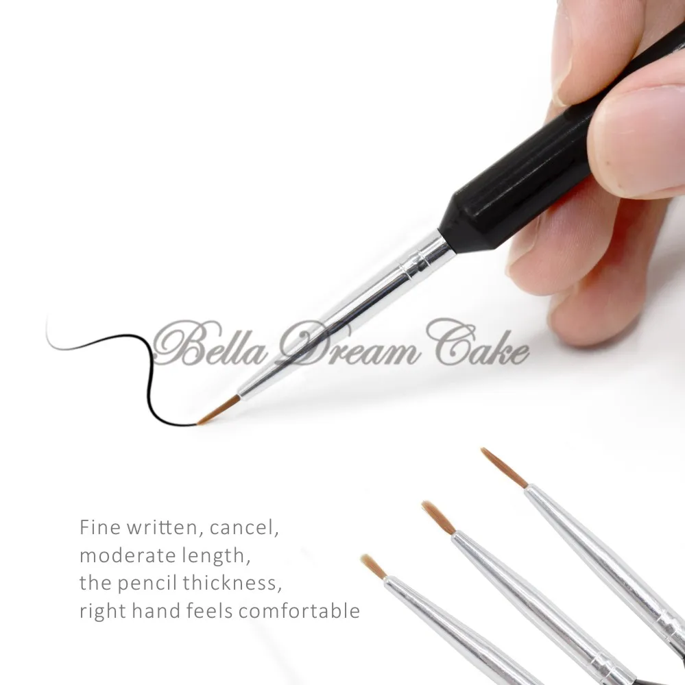 3 шт./компл. ручка для придания формы торту кисточка украшения пищи капкейков